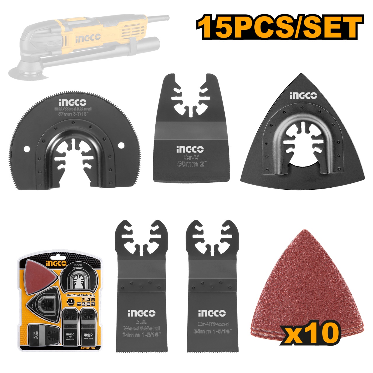 Accesorii Unealta Multifunctionala INGCO AKTMT1502