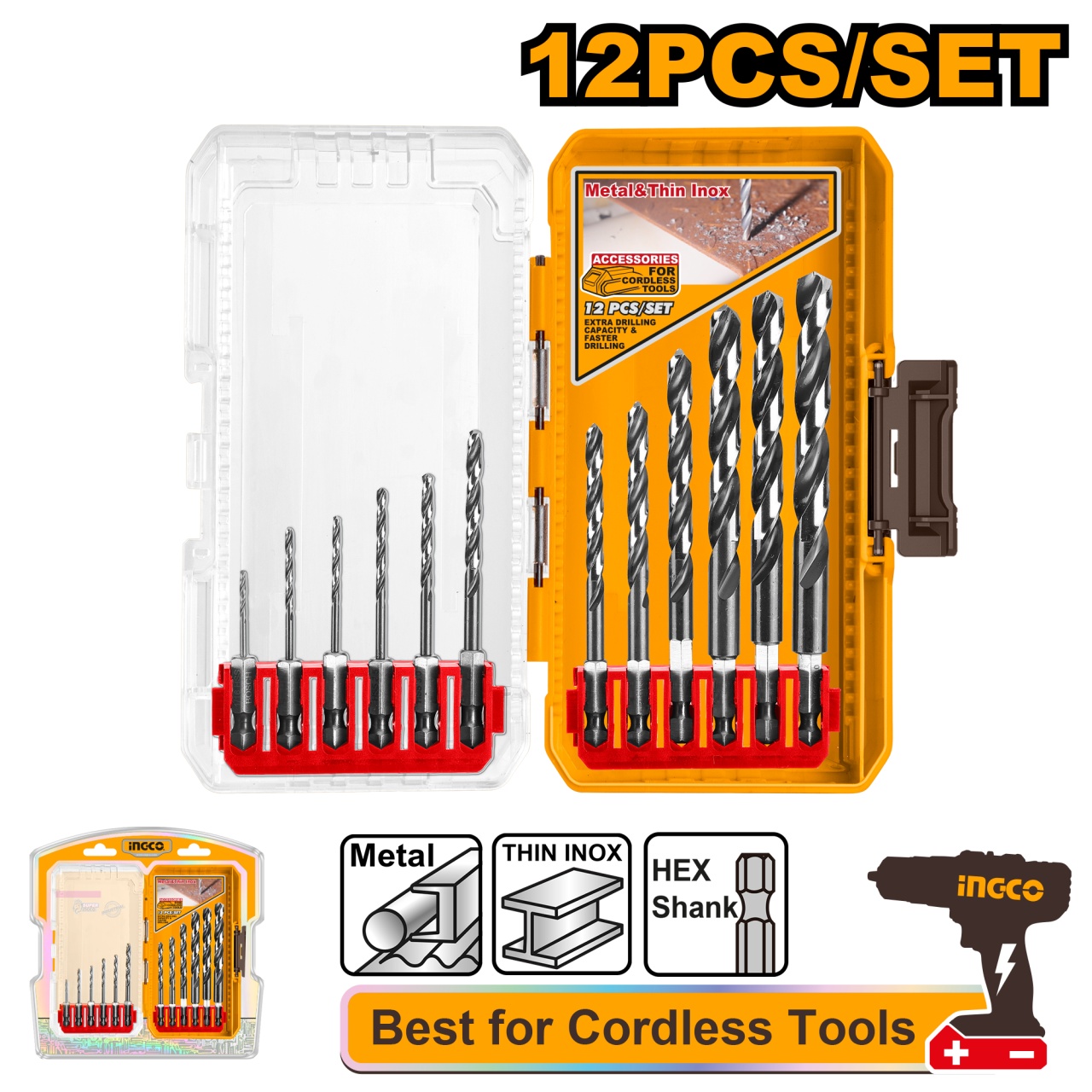 Burghie Metal HSS Set 12buc