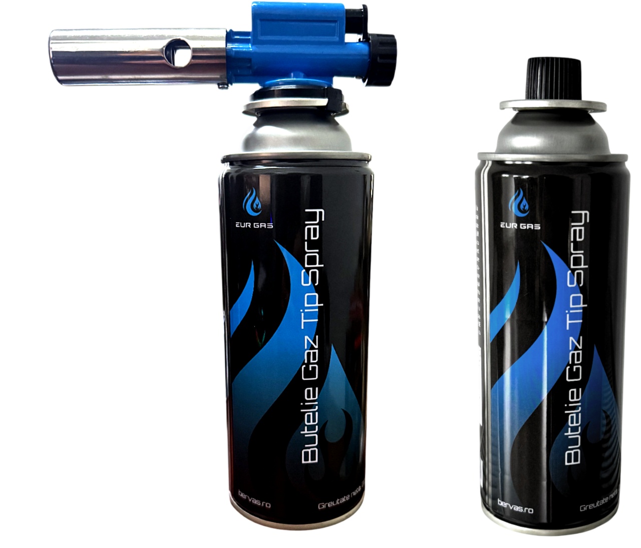 Butelie Gaz 227g Tip Spray EurGas pentru Aragaz Camping si Arzatoare, Cartus Gaz Portabil Compatibil