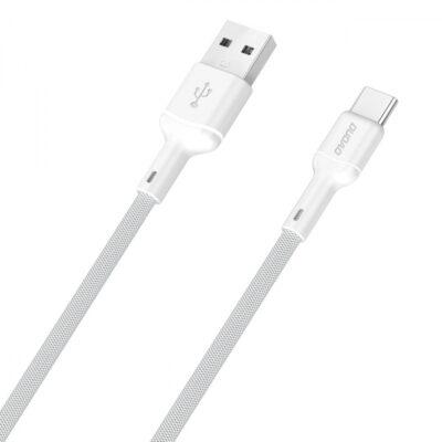 Cablu Date si Incarcare USB-A – USB-C Dudao L9T, 100W, 1m, Alb