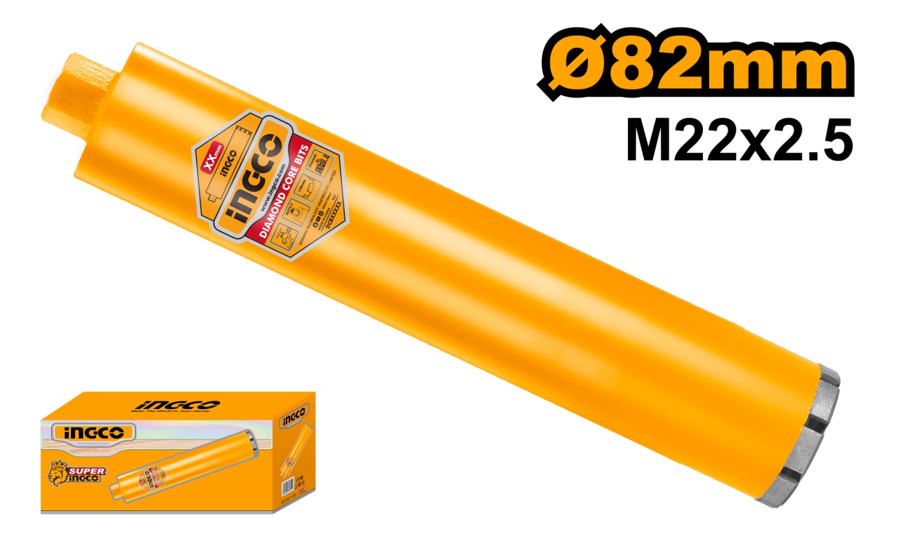 Carota Diamantata Segmentata 102x450mm m22 INGCO DCB581028