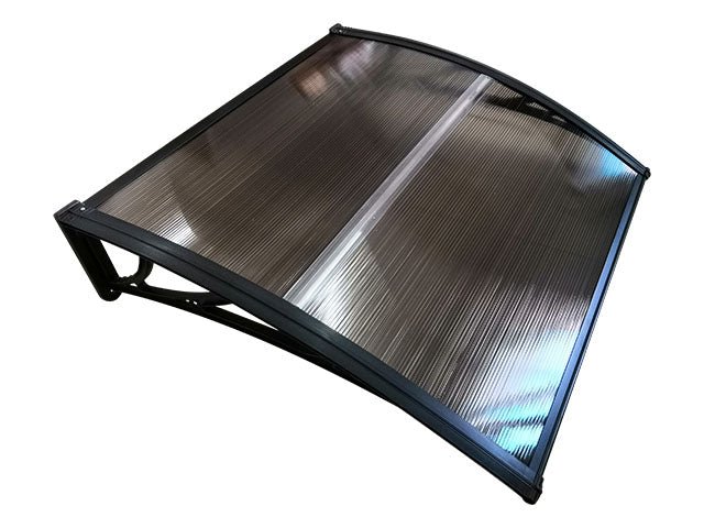 Copertină ECO 100×80 cm din policarbonat – Negru/Bronz – Negru/Bronz