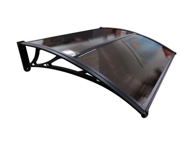 Copertină ECO 150×80 cm din policarbonat – Negru/Bronz – Negru/Bronz