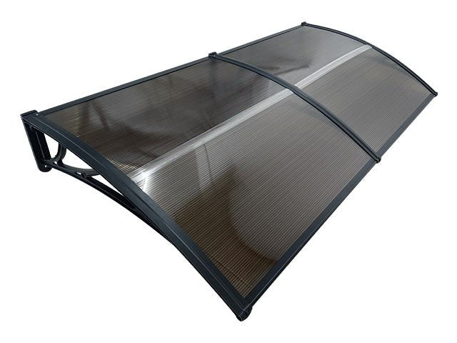 Copertină ECO 200×100 cm din policarbonat – Negru/Bronz – Negru/Bronz