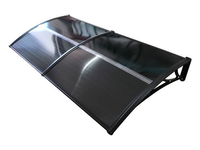 Copertină ECO 120×150 cm din policarbonat – Negru/Antracit – Negru/Antracit