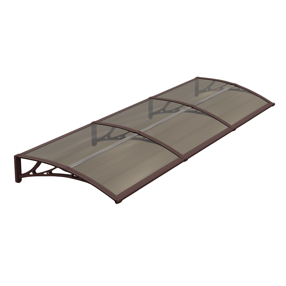 Copertină ECO 300×80 cm din policarbonat – Maro/Bronz – Maro/Bronz