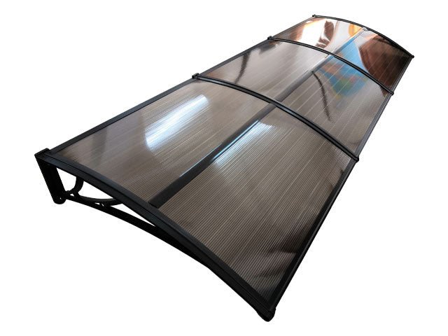 Copertină ECO 360×100 cm din policarbonat – Negru/Bronz – Negru/Bronz