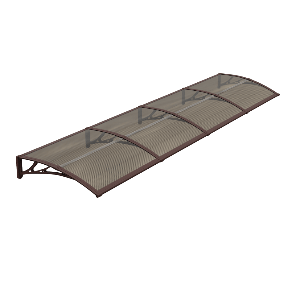 Copertină ECO 400×120 cm din policarbonat – Maro/Bronz – Maro/Bronz