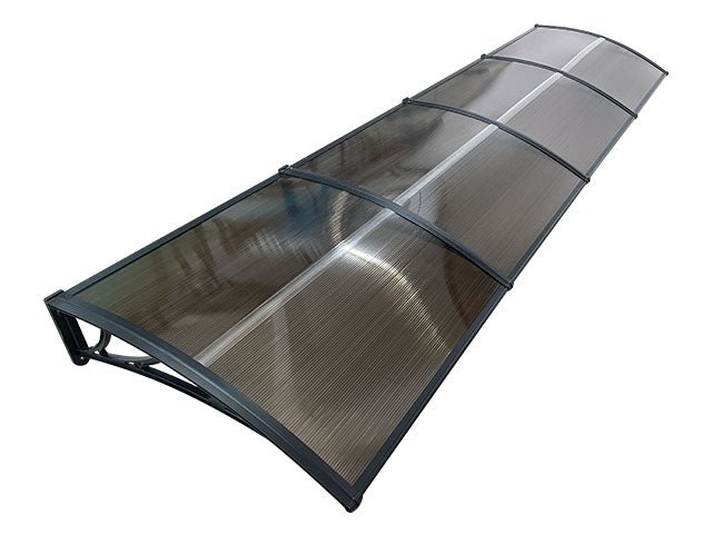 Copertină ECO 400×120 cm din policarbonat – Negru/Bronz – Negru/Bronz