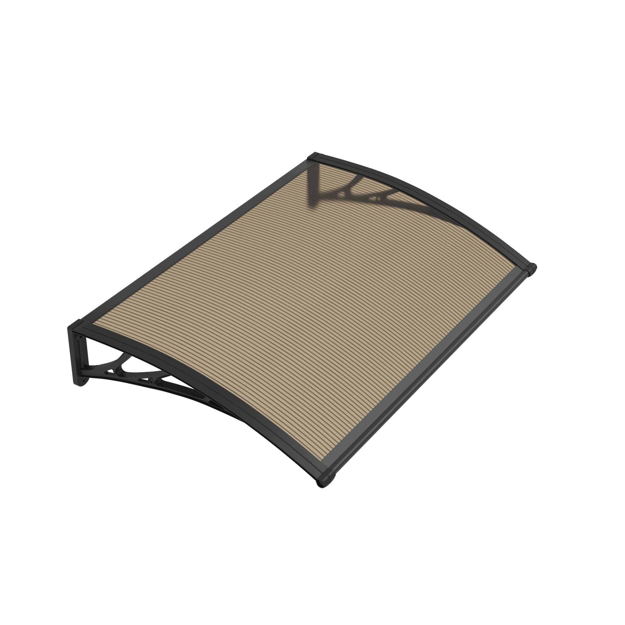 Copertină PREMIUM 40×60 cm, placă 6 mm dintr-o bucată – Negru/Bronz – Negru/Bronz