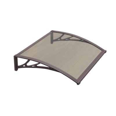 Copertină PREMIUM 80×80 cm, placă 6 mm dintr-o bucată – Maro/Bronz – Maro/Bronz