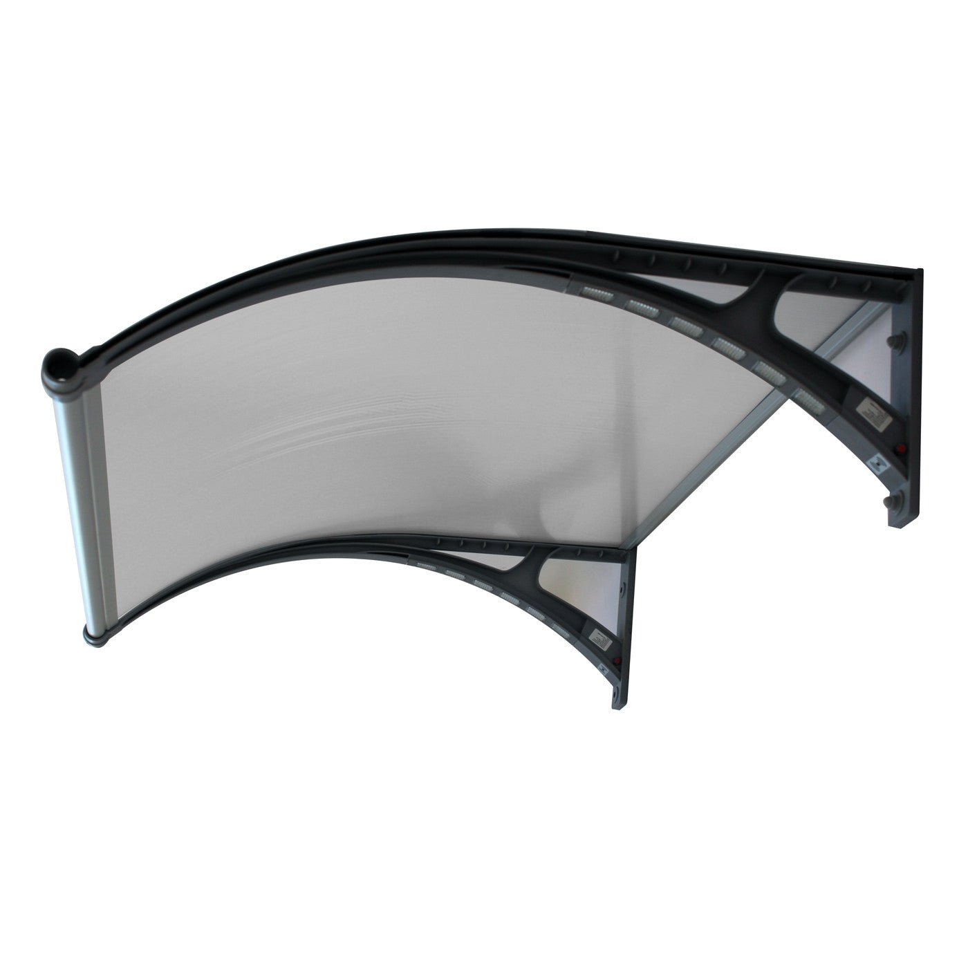 Copertină PREMIUM LUMI 120×100 cm cu senzor și panou solar – Gri/Transparent – Default Title