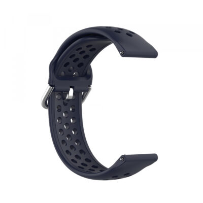 Curea Techsuit W004 pentru Samsung Galaxy Watch / Huawei Watch Series, 20mm, Albastra Inchis