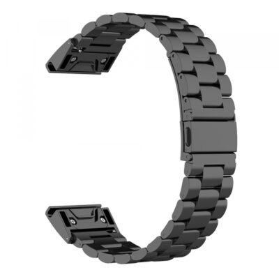Curea Techsuit W010 pentru Garmin Watch Fenix Series, 26mm, Neagra
