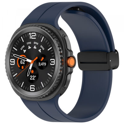 Curea Techsuit W011 pentru Samsung Galaxy Watch9 / Watch8 / Watch8 Classic Series, Bleumarin