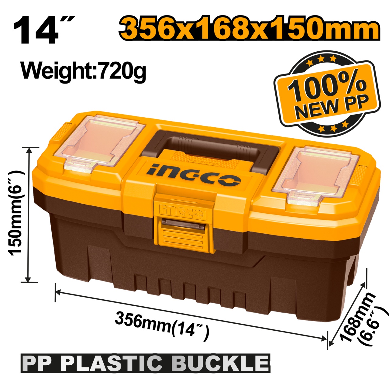 Cutie Depozitare Scule 14 INGCO PBX1401