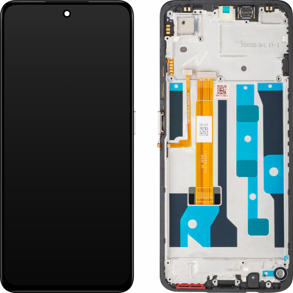 Display cu Touchscreen Realme C75 4G, cu Rama, Auriu (Lightning Gold), Service Pack 621029000380