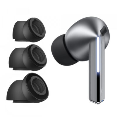 Dopuri Tech-Protect pentru Samsung Galaxy Buds3 Pro, Marime S / M / L, Negre