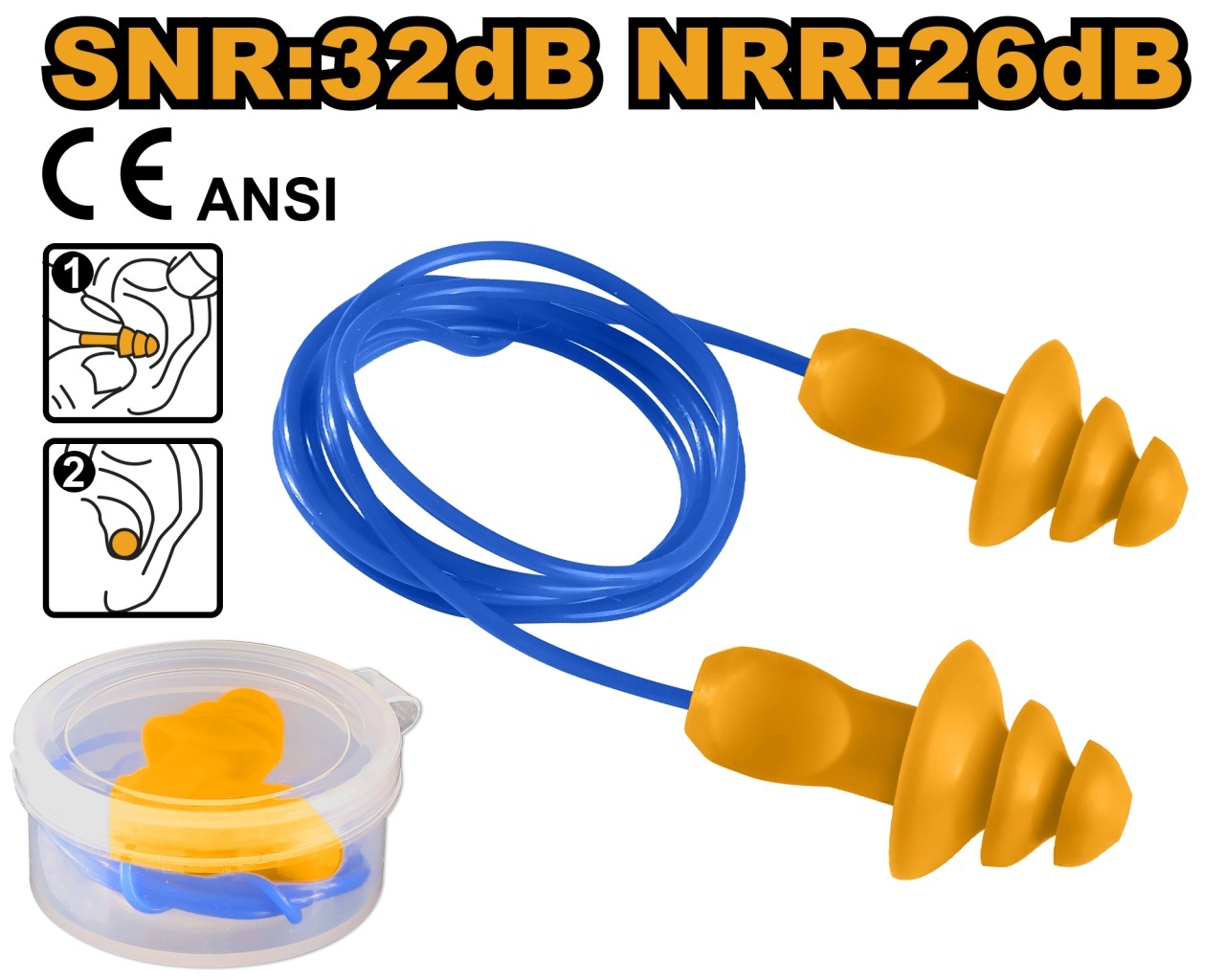 Dopuri Urechi 32dB INGCO HEP3225