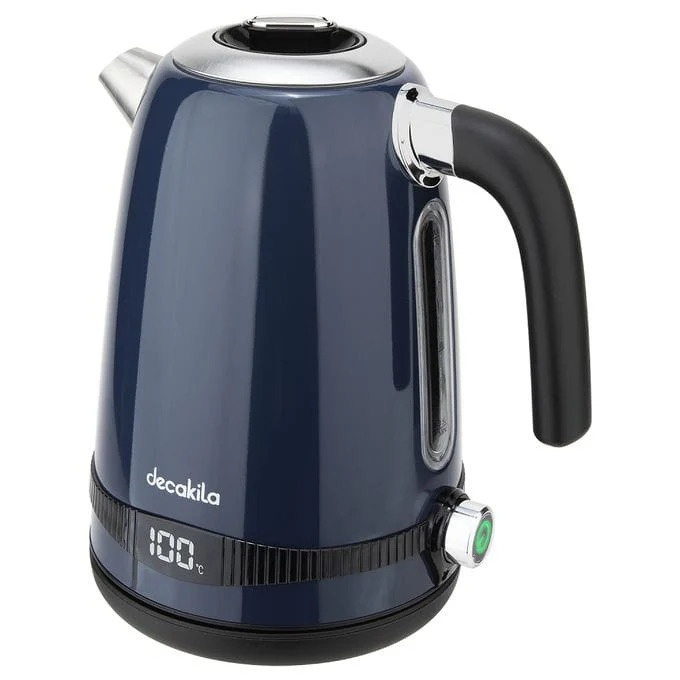 Fierbator Apa Inox cu Ecran LCD 2200W 1.7L cu Functie Ajustare a Temperaturii