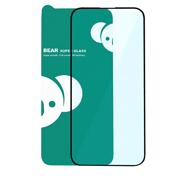 Folie de protectie Ecran Bear Super Hard pentru Apple iPhone 17, Sticla Securizata, Full Glue, 3D, Neagra