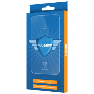 Folie de protectie Ecran Blue Shield pentru Oppo A60, Sticla Securizata, Full Glue, Case Friendly, Neagra