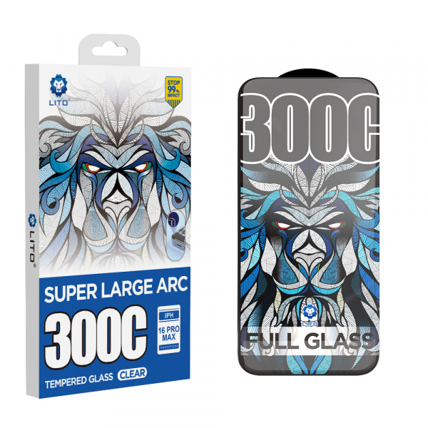 Folie de protectie Ecran Lito D+ Max 300C pentru Apple iPhone 14 Pro, Sticla Securizata, Full Glue