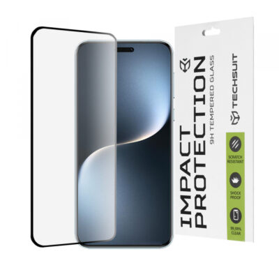 Folie de protectie Ecran Techsuit pentru Honor Magic7 Pro, Sticla Securizata, Full Glue, 111D, Neagra