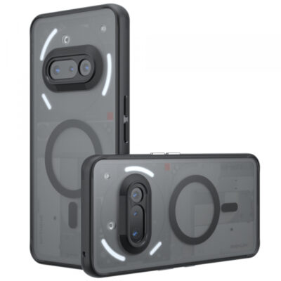 Husa MagSafe pentru Nothing Phone (3a), Techsuit, PureFrost, Neagra Satinata