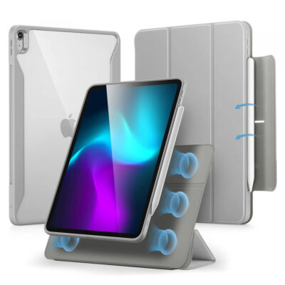 Husa pentru Apple iPad Air 13 (2026) / Air 13 (2025) / Air 13 (2024), ESR, Rebound Hybrid, Gri