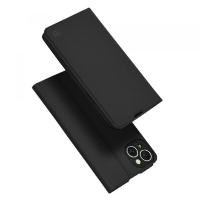 Husa pentru Apple iPhone 15 Plus, Techsuit, Magskin Book, Neagra