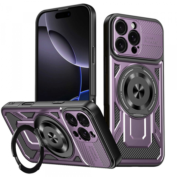 Husa pentru Apple iPhone 16 Pro Max, Techsuit, RuggedCam, Mov