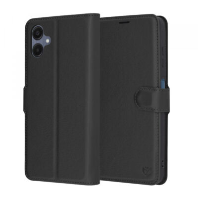 Husa pentru Samsung Galaxy A06 A065, Techsuit, Leather Folio, Neagra