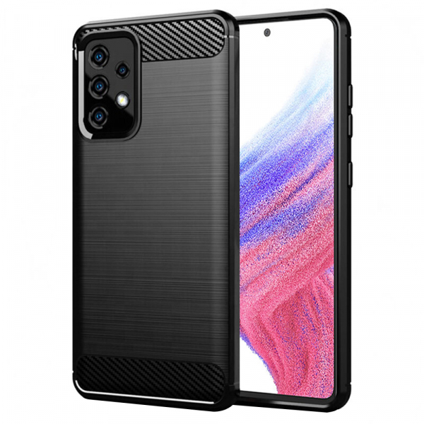 Husa pentru Samsung Galaxy A53 5G A536, Techsuit, Carbon, Neagra