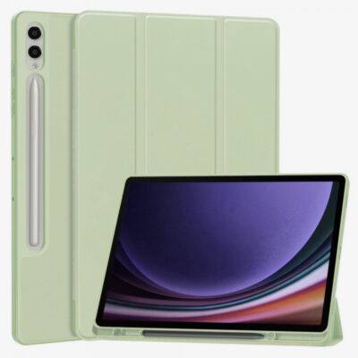 Husa pentru Samsung Galaxy Tab S10+ / Tab S9 FE+ / Tab S9+, Techsuit, Flex Trifold, Verde Matcha