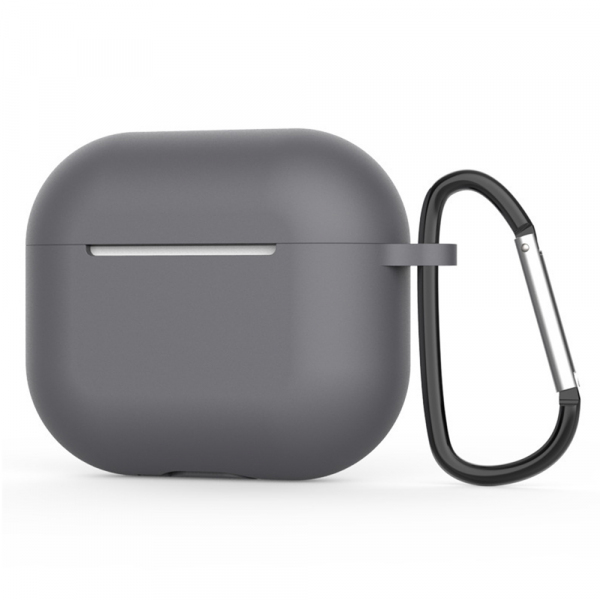 Husa Techsuit Silicone pentru Apple AirPods 4, Gri