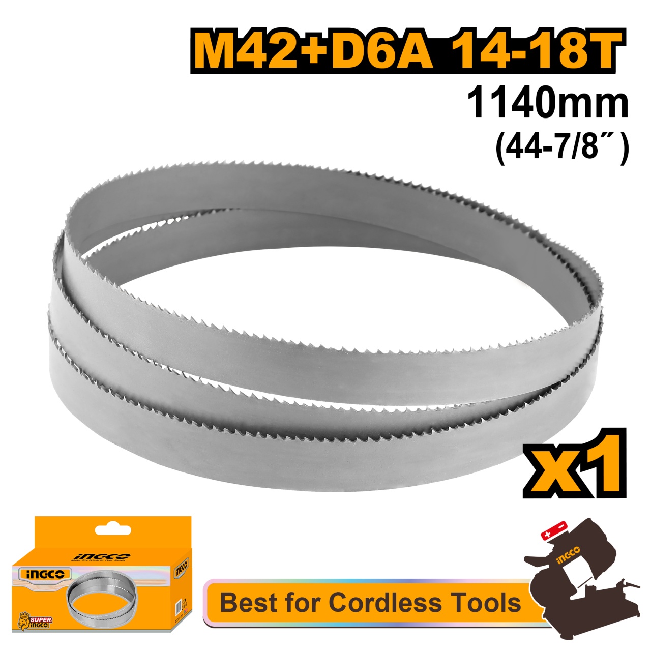 Panza Panglica Bimetal pentru Taietor cu Banda INGCO BBS130614