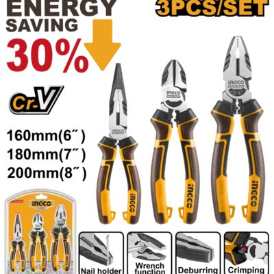 Patenti Industriali cu Efort Redus Set 3Buc INGCO HKHLPS2831