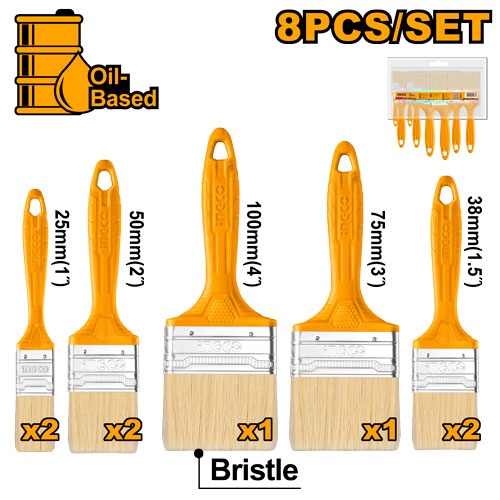 Pensule Set 8buc INGCO CHPTB7860801