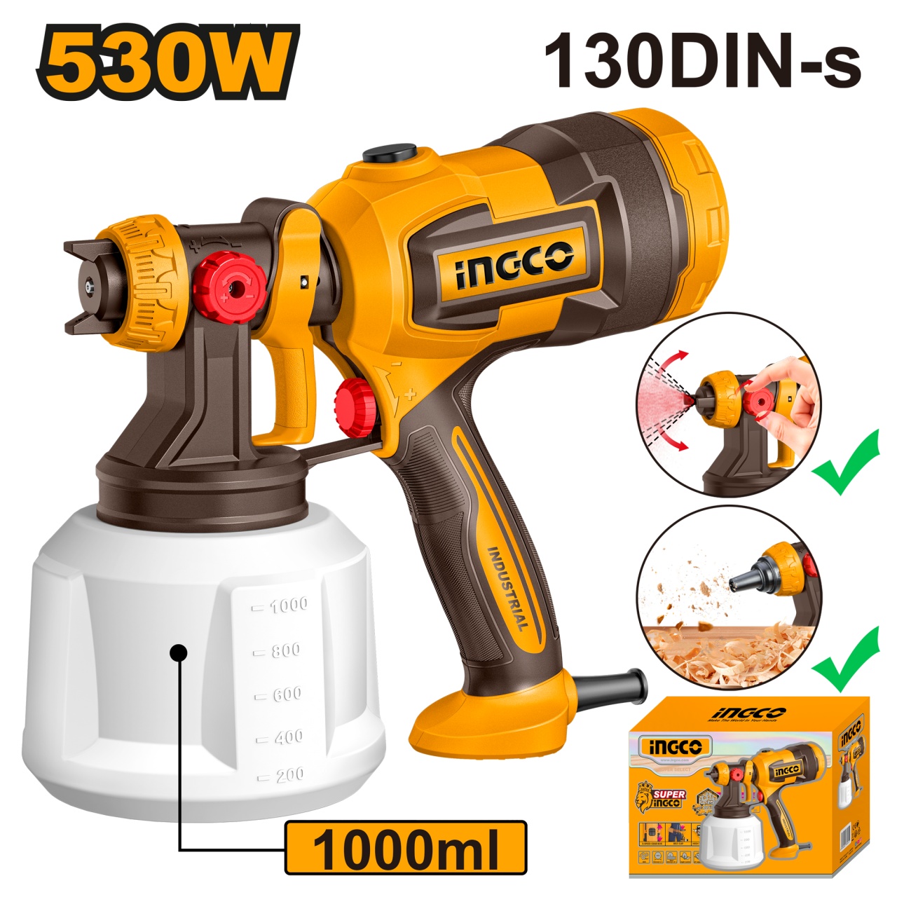 Pistol de Vopsit Electric 530W