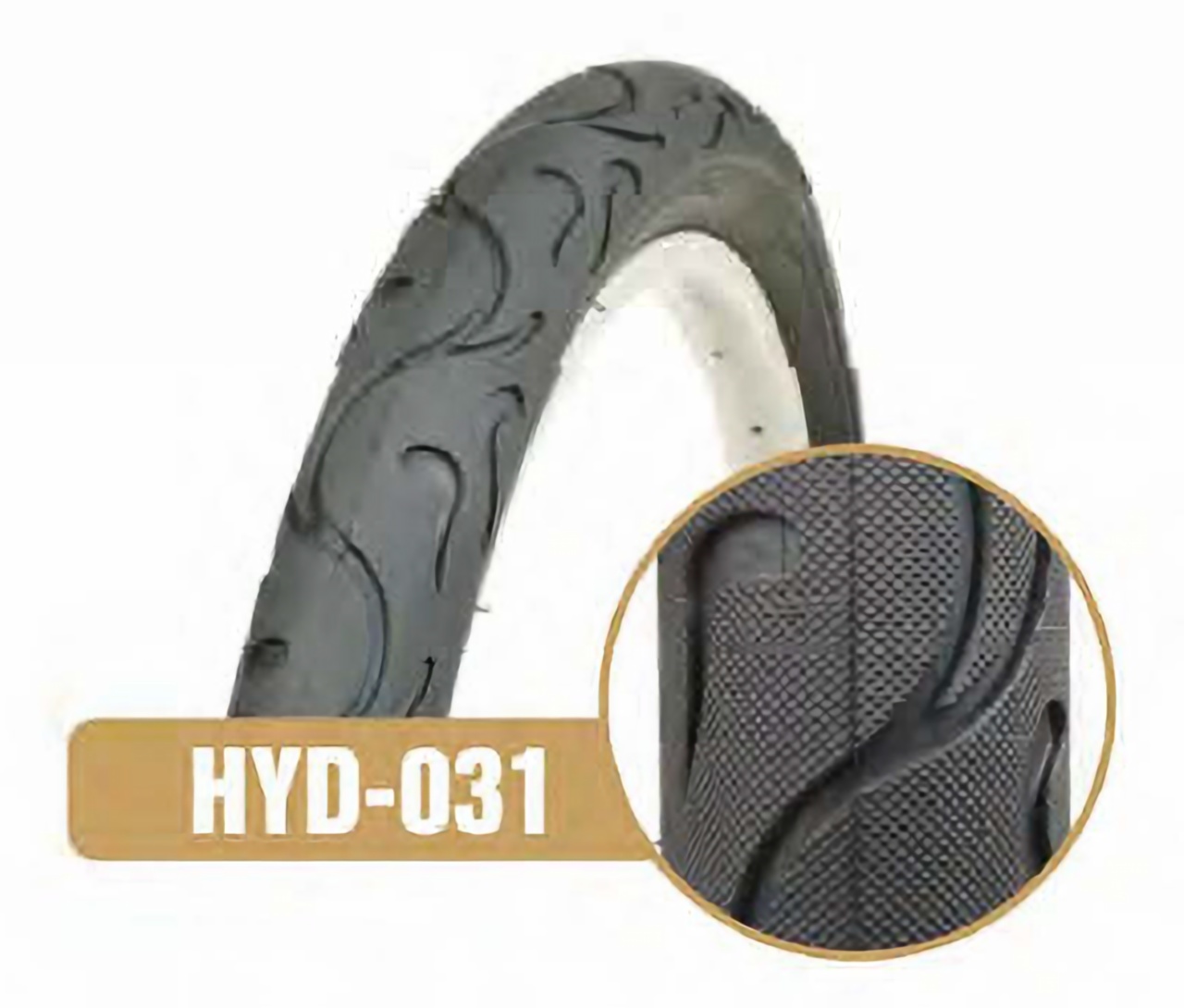 Set 2 Anvelope Bicicleta 26×2.125 HYD-031, Cauciuc Rezistent cu Profil Aderent pentru MTB, Oras, Trekking si Trasee Recreationale