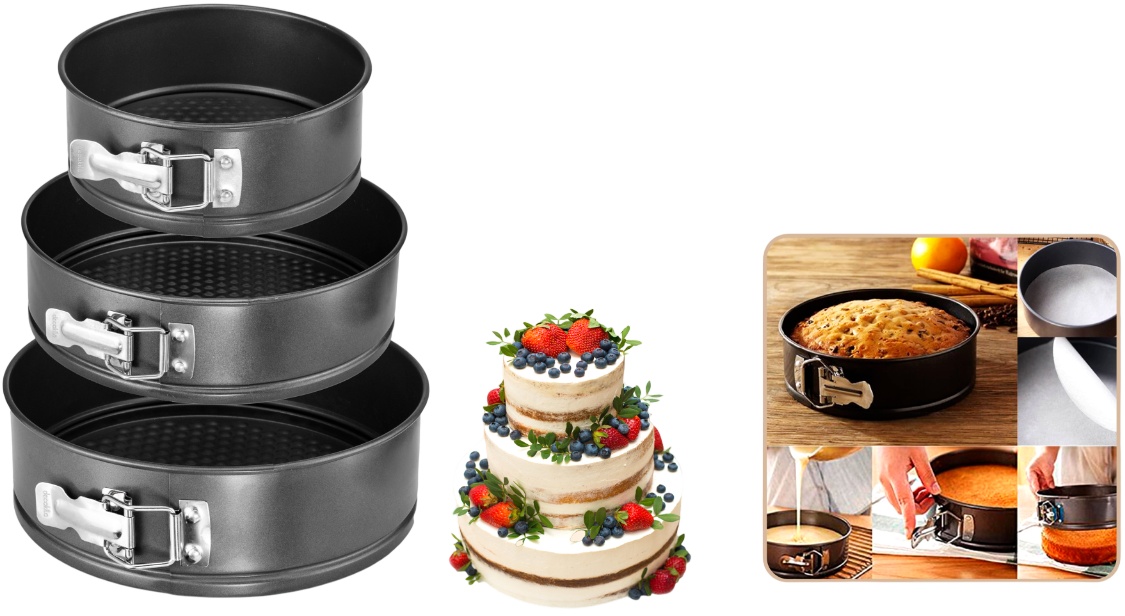 Set 3 Forme Rotunde Tort