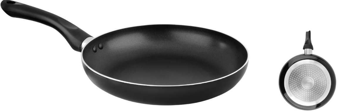 Tigaie cu Inductie 24cm Antiaderenta din Aluminiu, Strat Dublu Non-Stick, Compatibila Toate Tipurile de Aragaz pentru Gatit Uniform