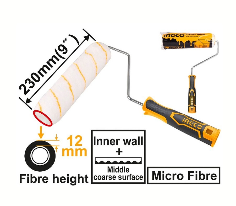 Trafalet 230mm Fibra 12mm Interior INGCO HRHT042301D
