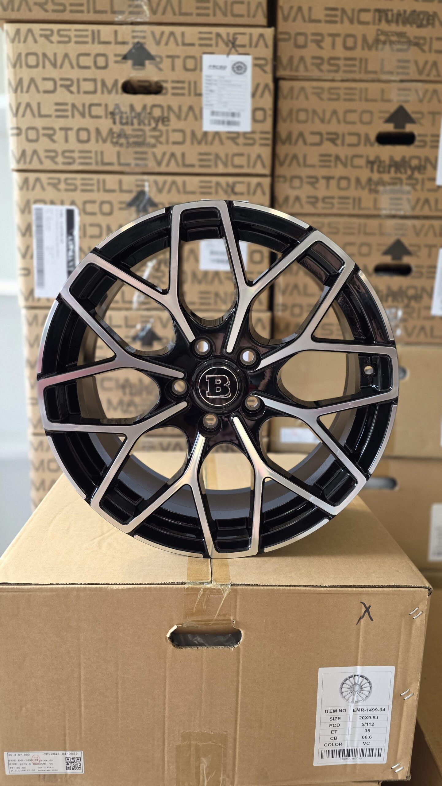 Jante Noi stil brabus R17 pentru Mercedes C A CLA GLA B V VITO E GLB